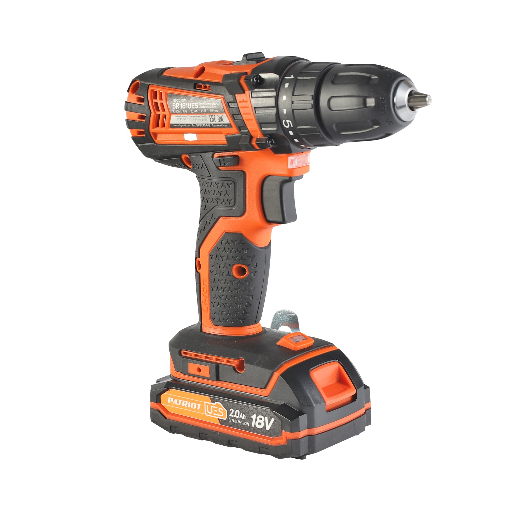 Дрель-шуруповерт аккумуляторная PATRIOT BR 181UES