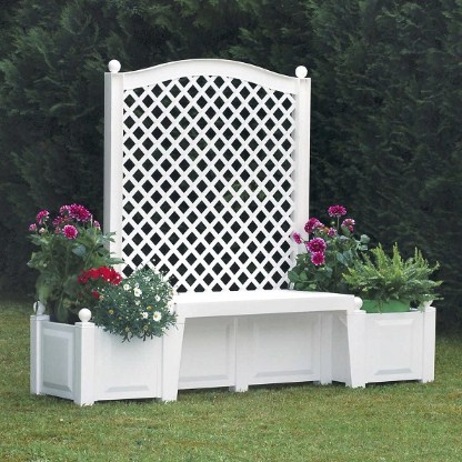 Садовая скамейка KHW Копенгаген, белая