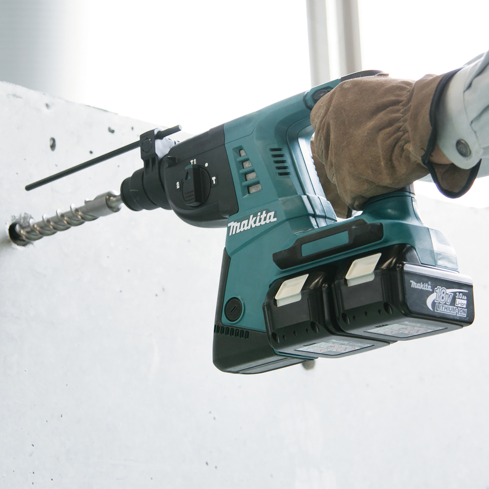 Перфоратор аккумуляторный Makita DHR263Z LXT 2х18В, 26 мм, 2,5 Дж, SDS-PLUS, без акб и ЗУ