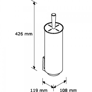 Ершик для унитаза MERIDA STAINLESS TAS01 (полированный)
