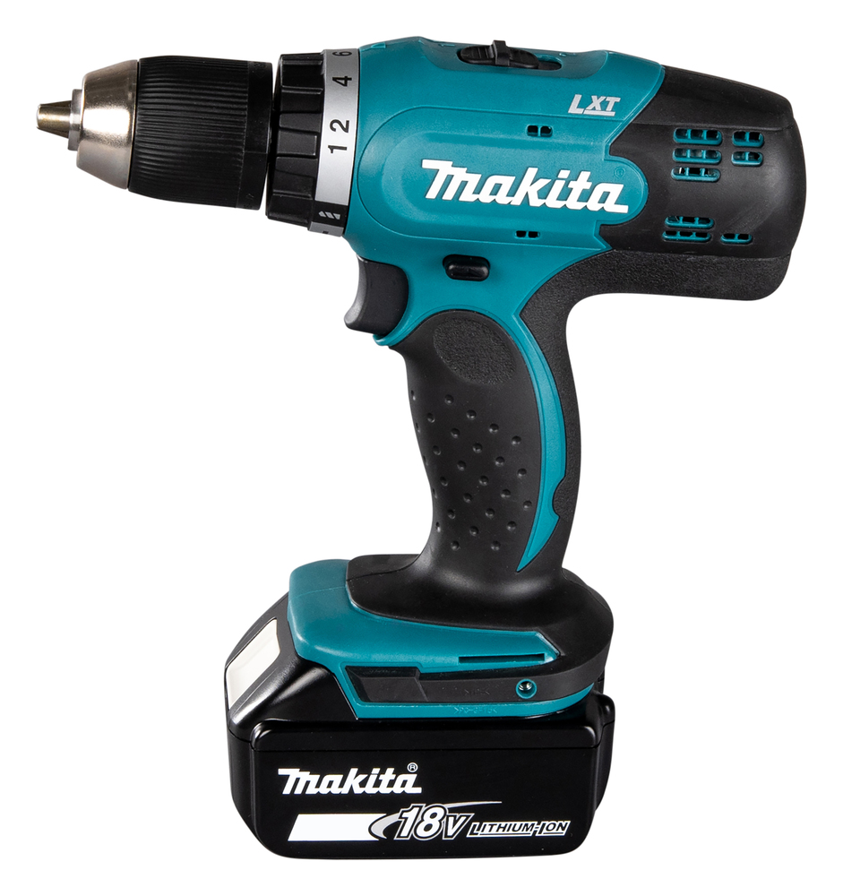 Дрель-шуруповерт аккумуляторная Makita DDF453SYX5 LXT 18В, 1х1.5 Ач Li-ion, 42 Нм, 1300 об/мин