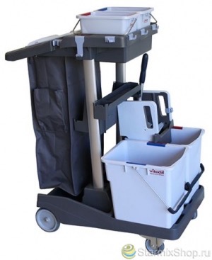 Комплексная тележка Волео Про с вертикальным отжимом (2 ведра) 145119