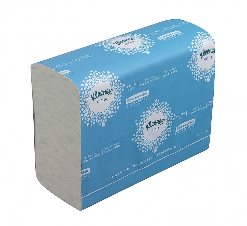 Бумажные полотенца в пачках Kimberly-Clark KLEENEX® Ultra Multifold, двухслойные 4632