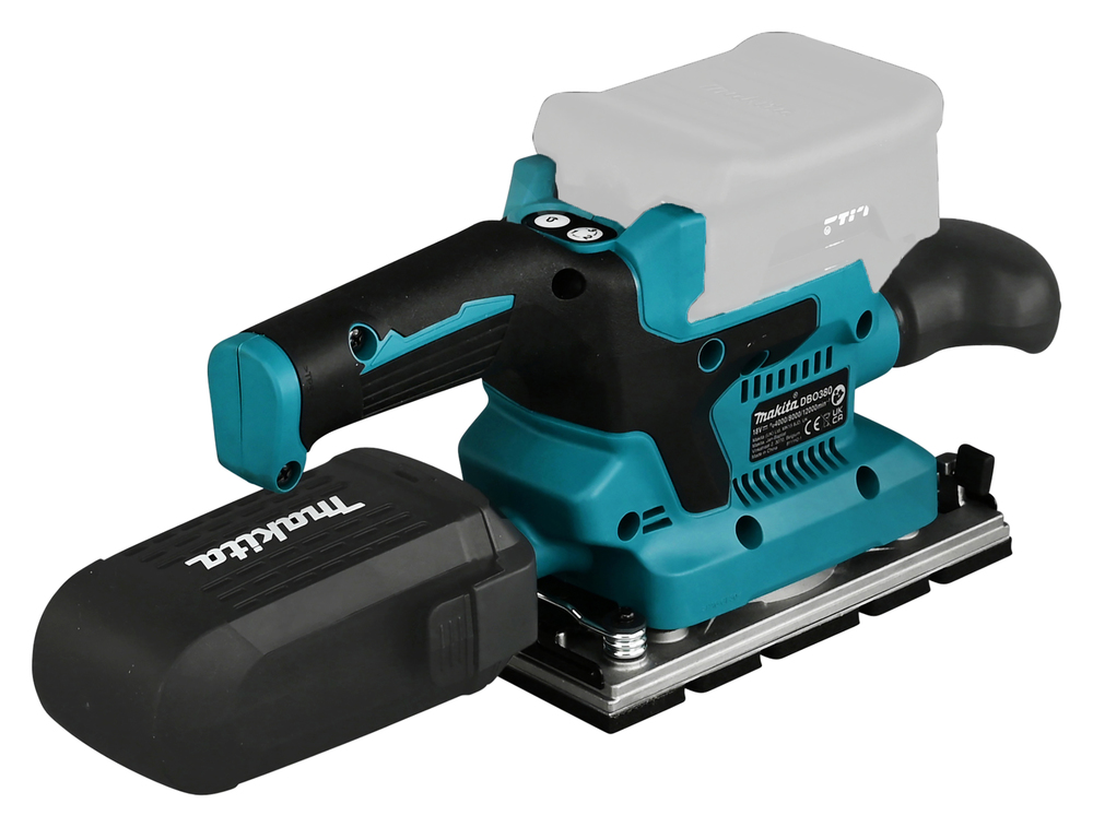 Вибрационная шлифмашина аккумуляторная Makita DBO380Z LXT 18В, 12000 об/мин, без акб и ЗУ