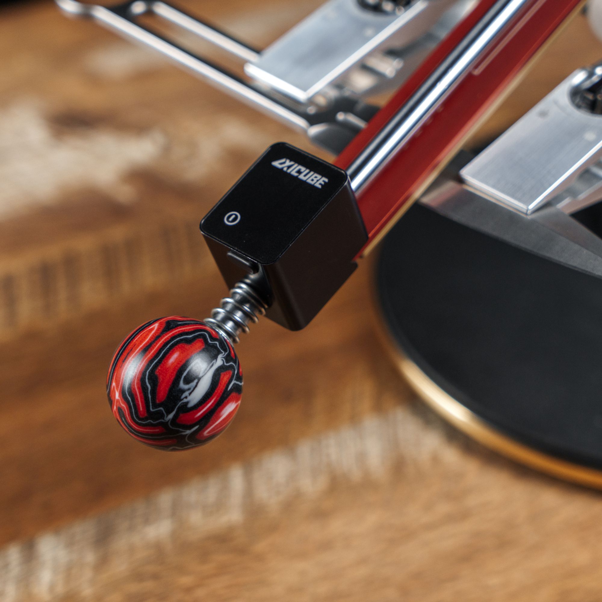 Ручка-шар TSPROF, 8 мм, Crazy Fiber (красный агат)