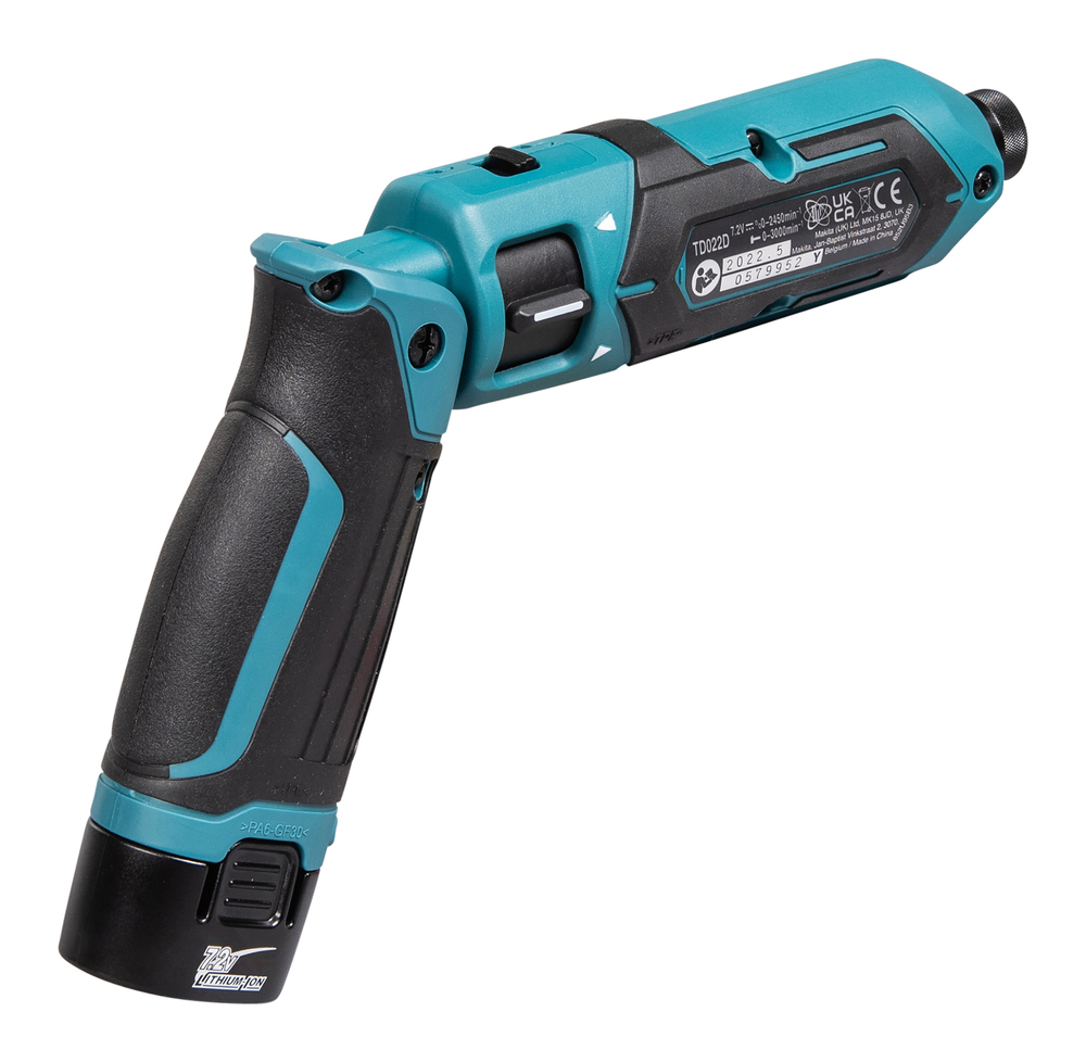 Отвертка аккумуляторная Makita TD022DSE 7.2В, 2х1.0 Ач, 25 Нм, 2450 об/мин