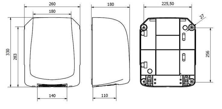 Электрическая сушилка для рук Jofel АА18000