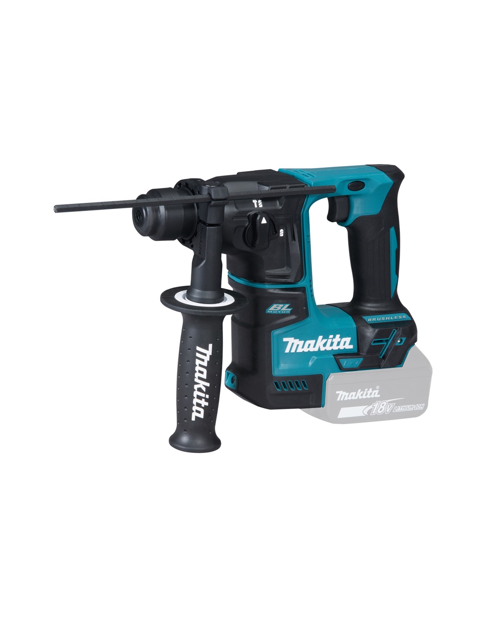 Перфоратор аккумуляторный Makita DHR171Z LXT 18В, 17 мм, 1,2 Дж, SDS-PLUS, без акб и ЗУ