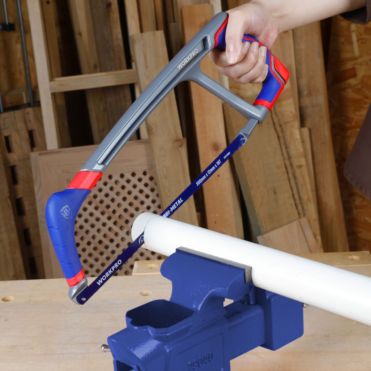 Ножовка по металлу 300 мм для тяжелых условий эксплуатации WORKPRO