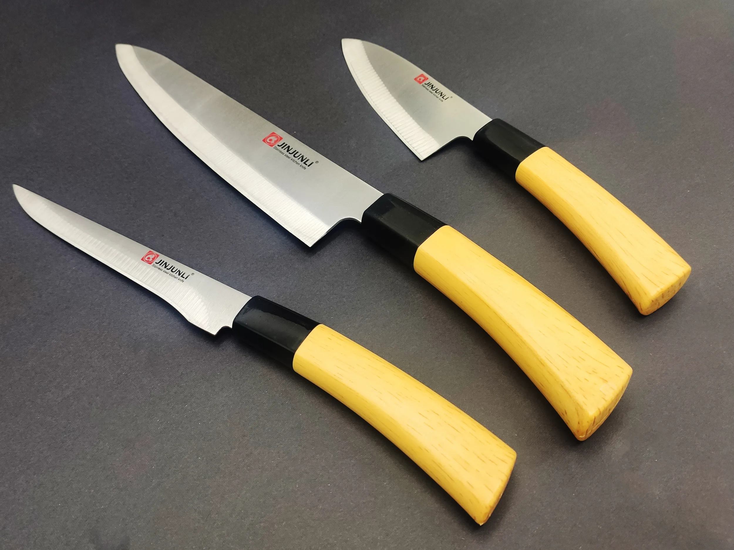 Набор кухонных ножей JINJUNLI, поварская тройка
