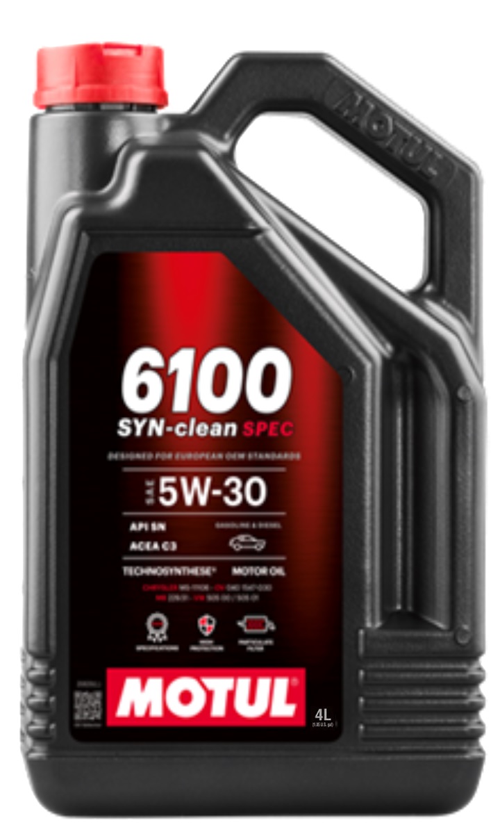 Моторное масло MOTUL 6100 SYN-clean SPEC 5W30 (4 л.)