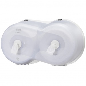 Tork SmartOne двойной диспенсер для туалетной бумаги в мини рулонах белый, арт. 472028