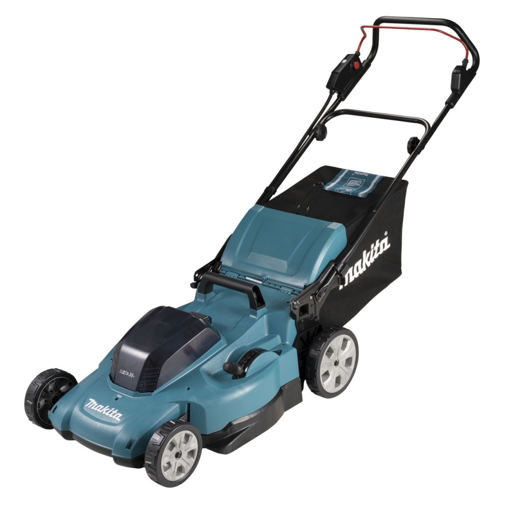 Газонокосилка аккумуляторная Makita DLM538RF LXT 860 Вт, шир.53 см, травосбор.70 л, АКБ BL1850Bx2шт., ЗУ DC18RD