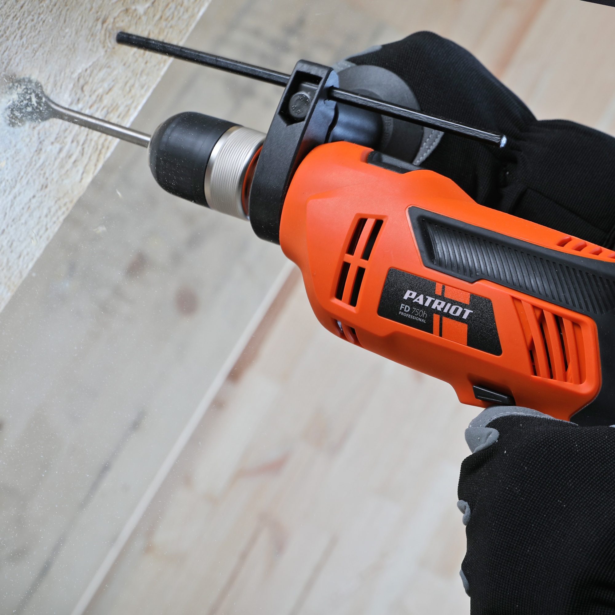 Дрель электрическая ударная PATRIOT FD 750h, 710 Вт, 0-2800 об/мин, 44800 уд/мин