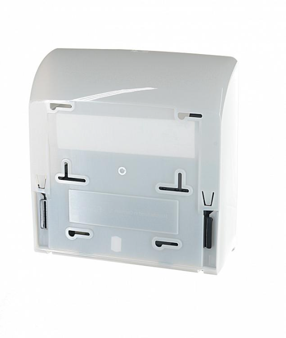 Автоматический диспенсер полотенец в рулонах MERIDA SOLID CUT MAXI CJB304 белый, глянец