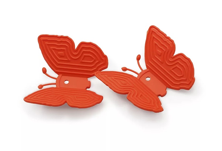 Силиконовая прихватка №41 - бабочка на магните 2 штуки