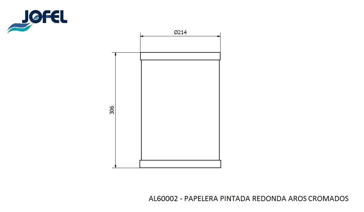 Корзина для бумаг Jofel AL60002 10л