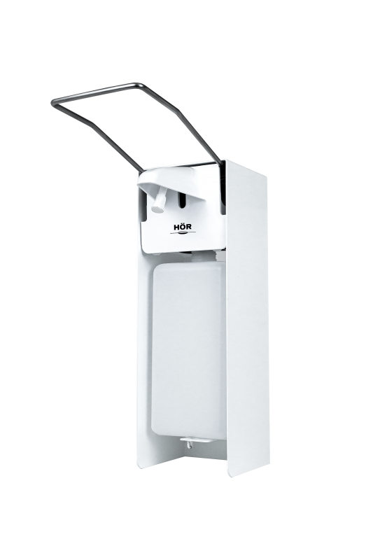 Локтевой дозатор металлический антивандальный HÖR-D-030A-01 (без замка)