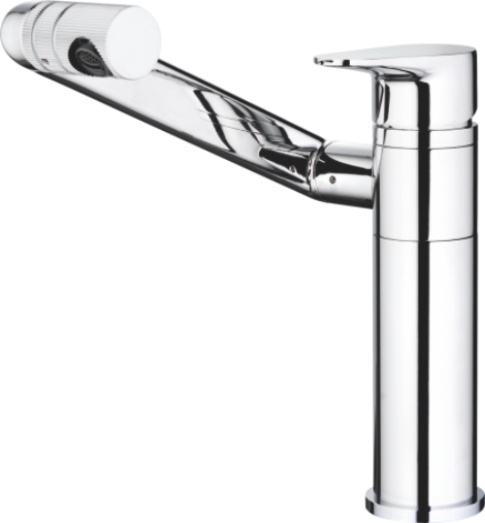 СМЕСИТЕЛЬ ДЛЯ УМЫВАЛЬНИКА LEDEME L1055-17, ИЗЛИВ И АЭРАТОР ВРАЩАЮТСЯ НА 360