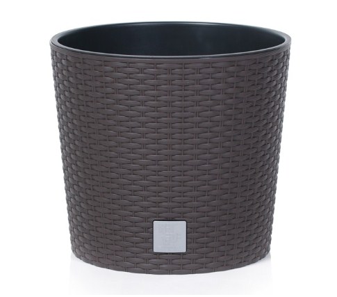 Кашпо для цветов Prosperplast Rato Round 37,65+35л, венге