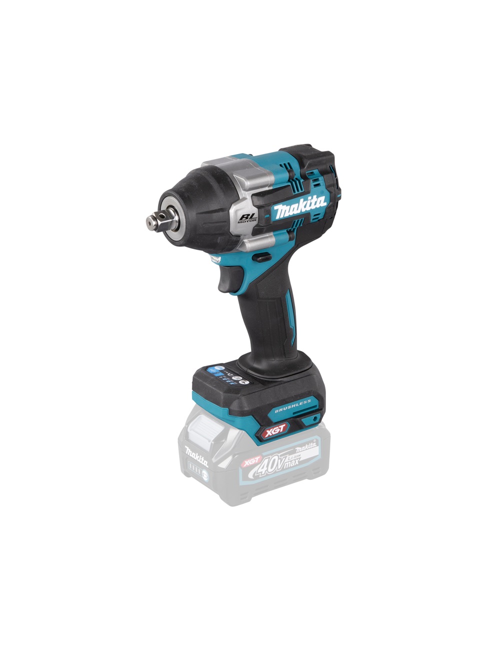 Гайковерт ударный аккумуляторный Makita TW007GZ XGT 40В, 1/2\", 750 Нм, 0 – 2300 об/мин, без акб и ЗУ