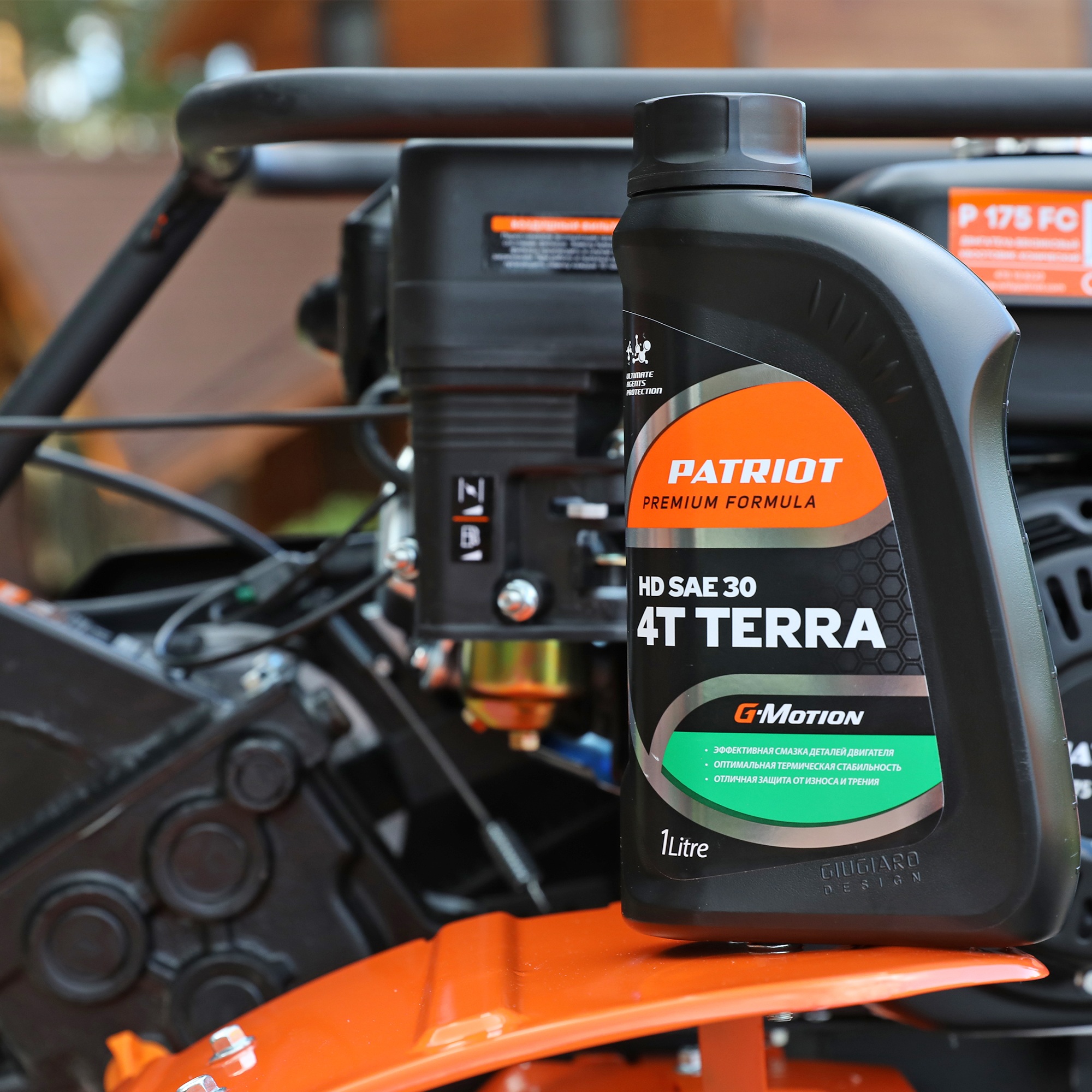 Масло минеральное PATRIOT G-Motion HD SAE 30 4Т TERRA 1 л.