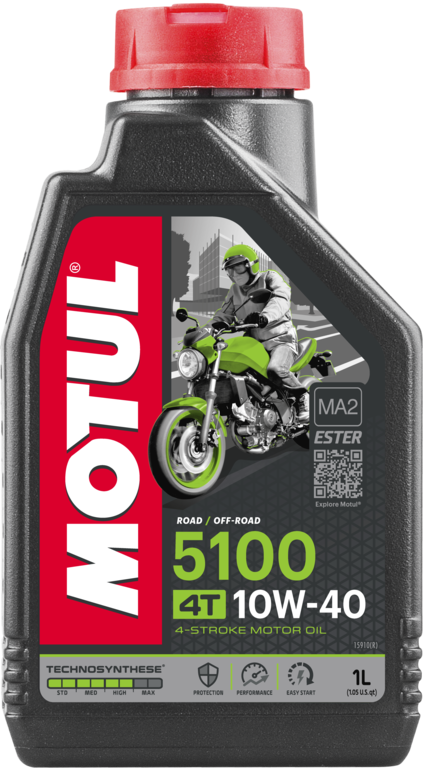 Моторное масло MOTUL 5100 4T SAE 10W40 (1 л.)
