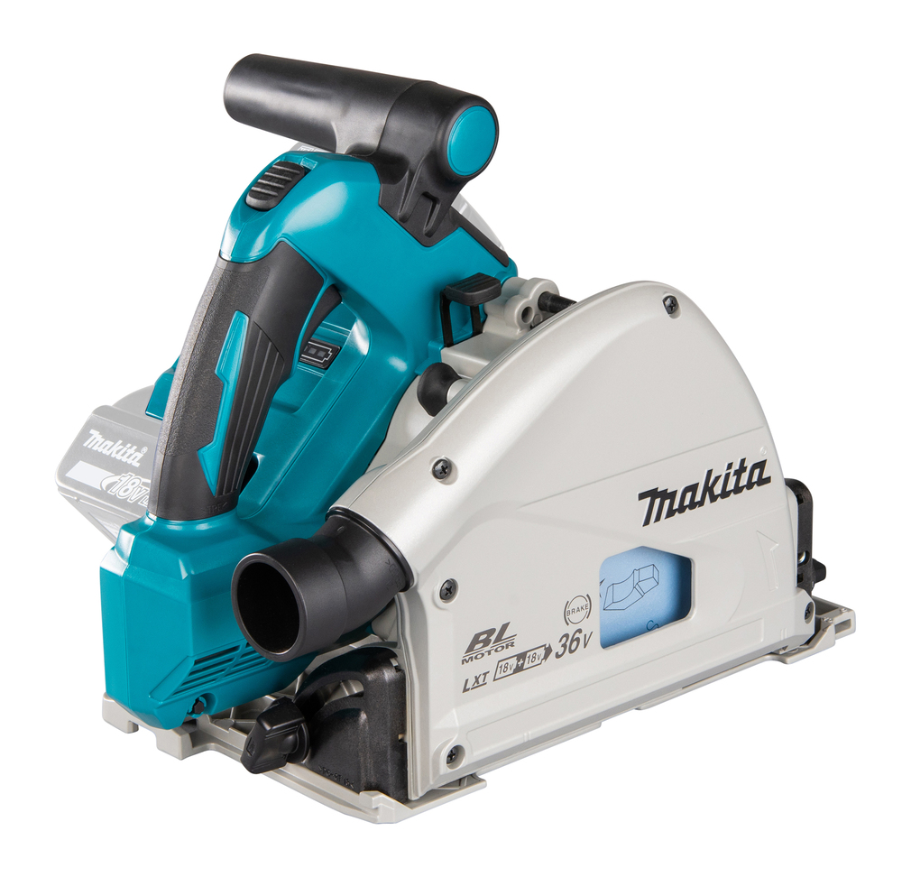 Пила погружная дисковая аккумуляторная Makita DSP600Z LXT 18В X2, 2500 – 6300 об/мин, 165 мм, без акб и ЗУ