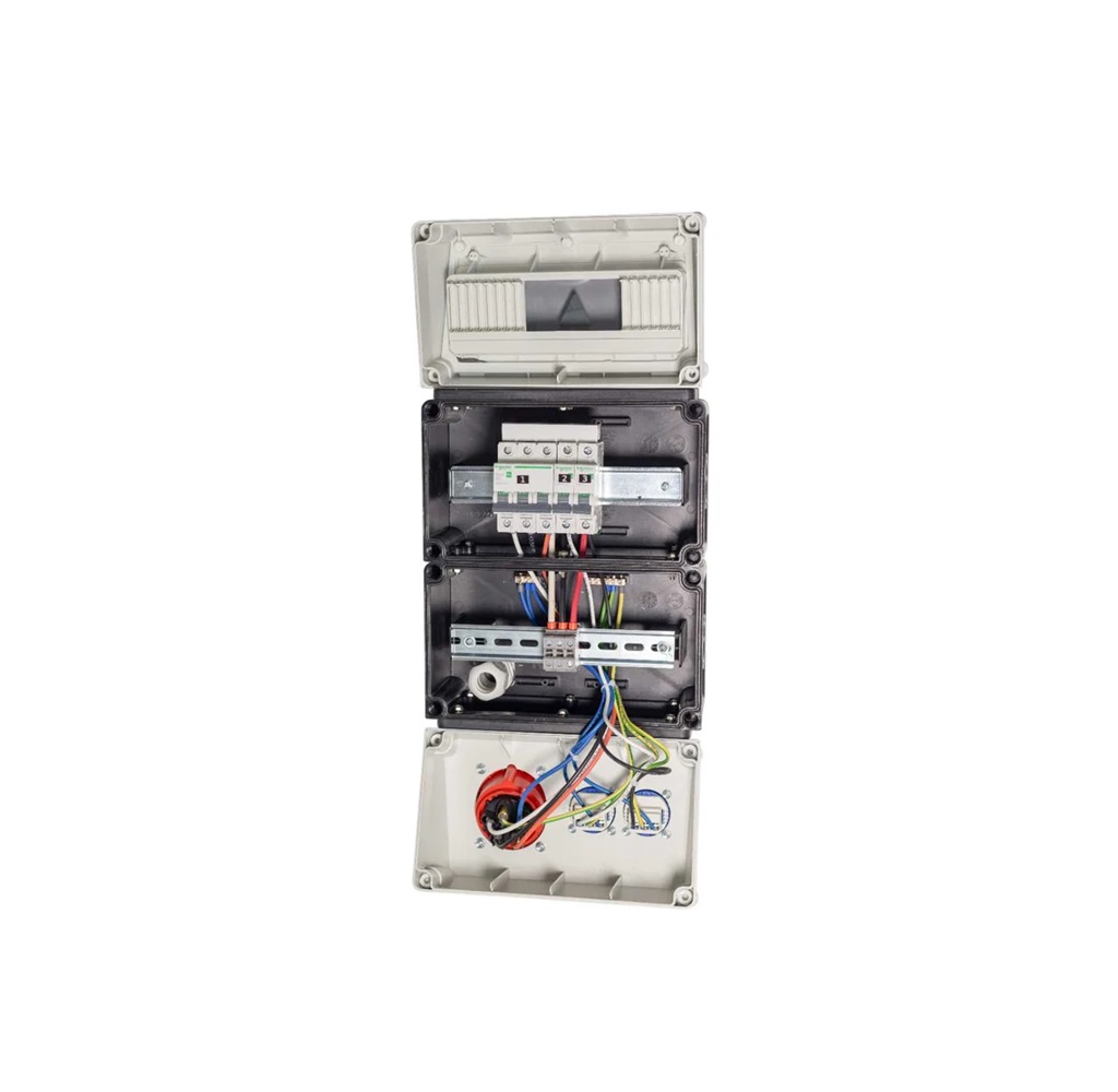 Навесной щит с розетками 220В + 380В EVOL BlockBox 0104-003-1