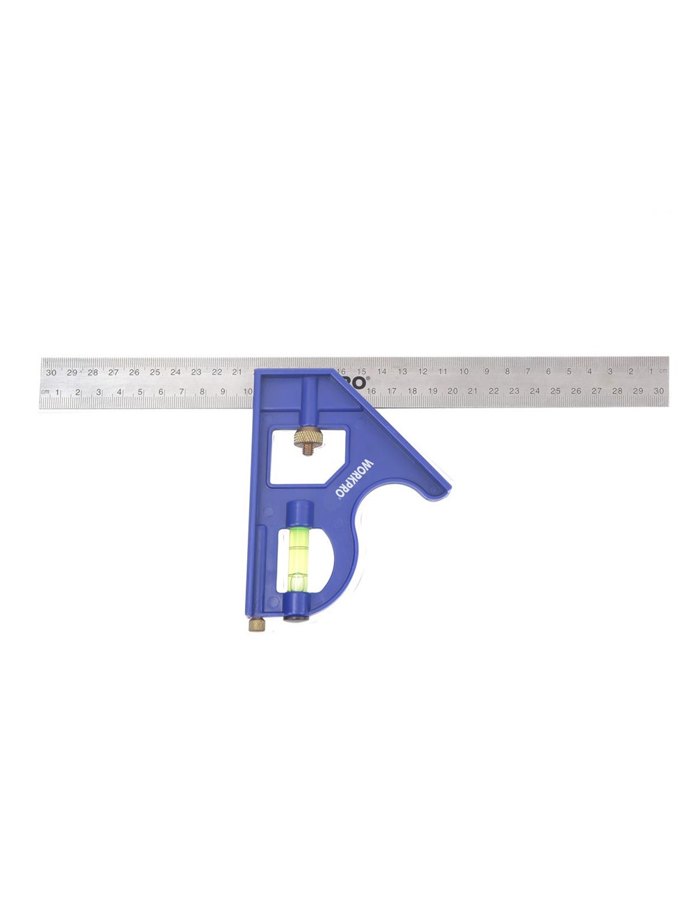 Угольник пластиковый 300 мм, комбинированный WORKPRO