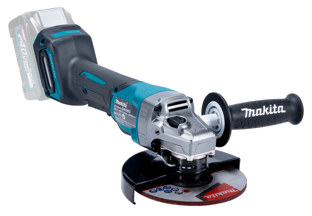 Угловая шлифмашина аккумуляторная Makita GA036GZ XGT BL 40В, 150 мм, 8500 об/мин, без акб и ЗУ