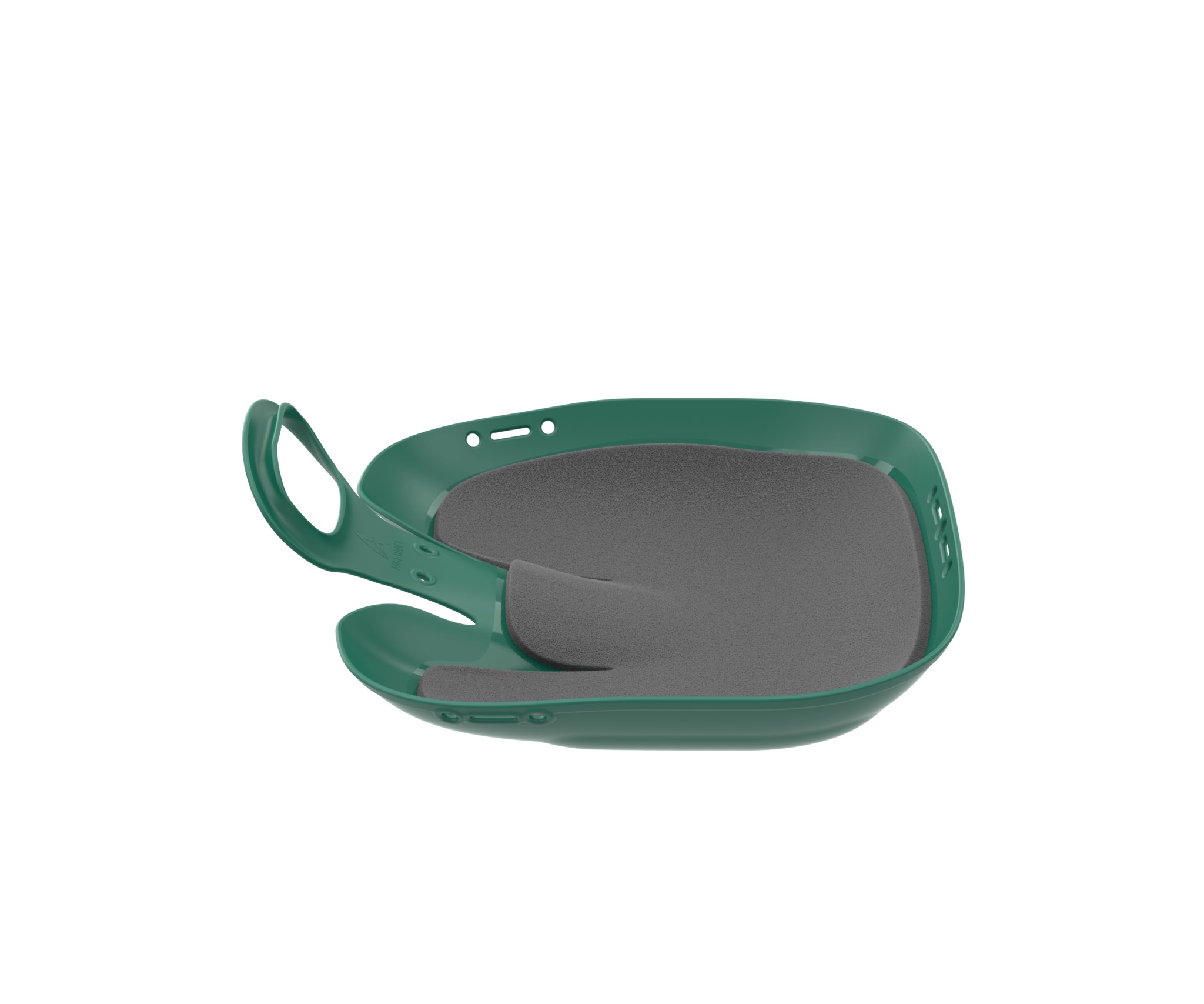 Санки ледянки "Вираж" с мягкой сидушкой 39х37х14 см