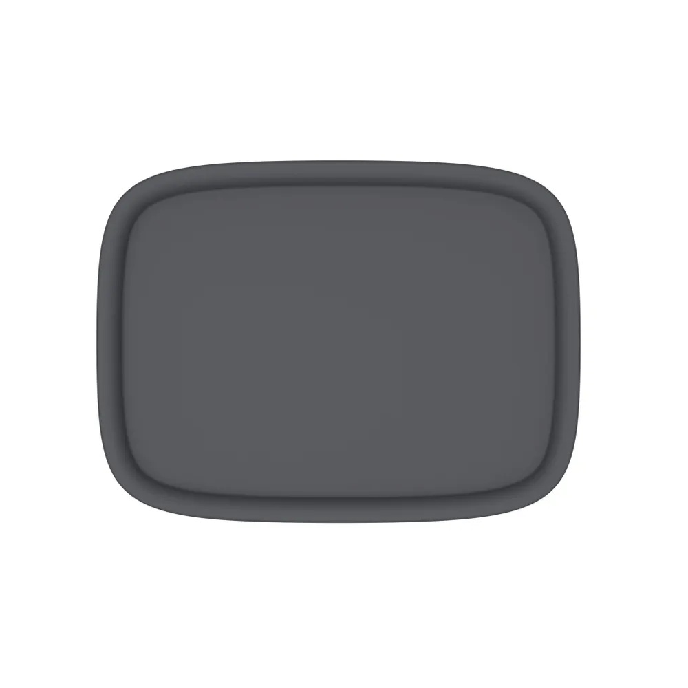 Плетёная корзина для белья сборная «Лён» 75 л (43х32.1х60 см) графит