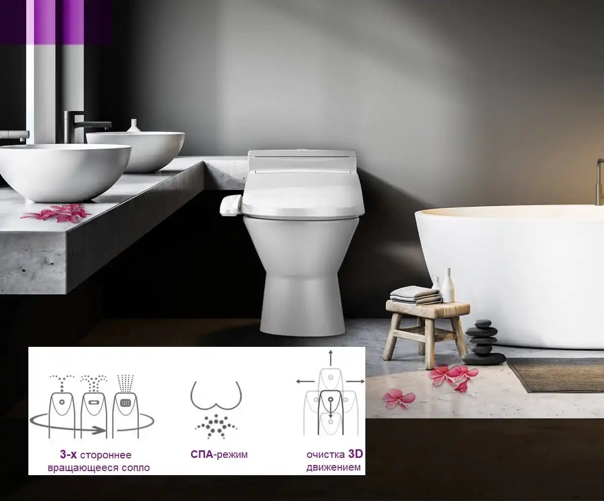 Электронная крышка-биде для унитаза Novita BD-AE91