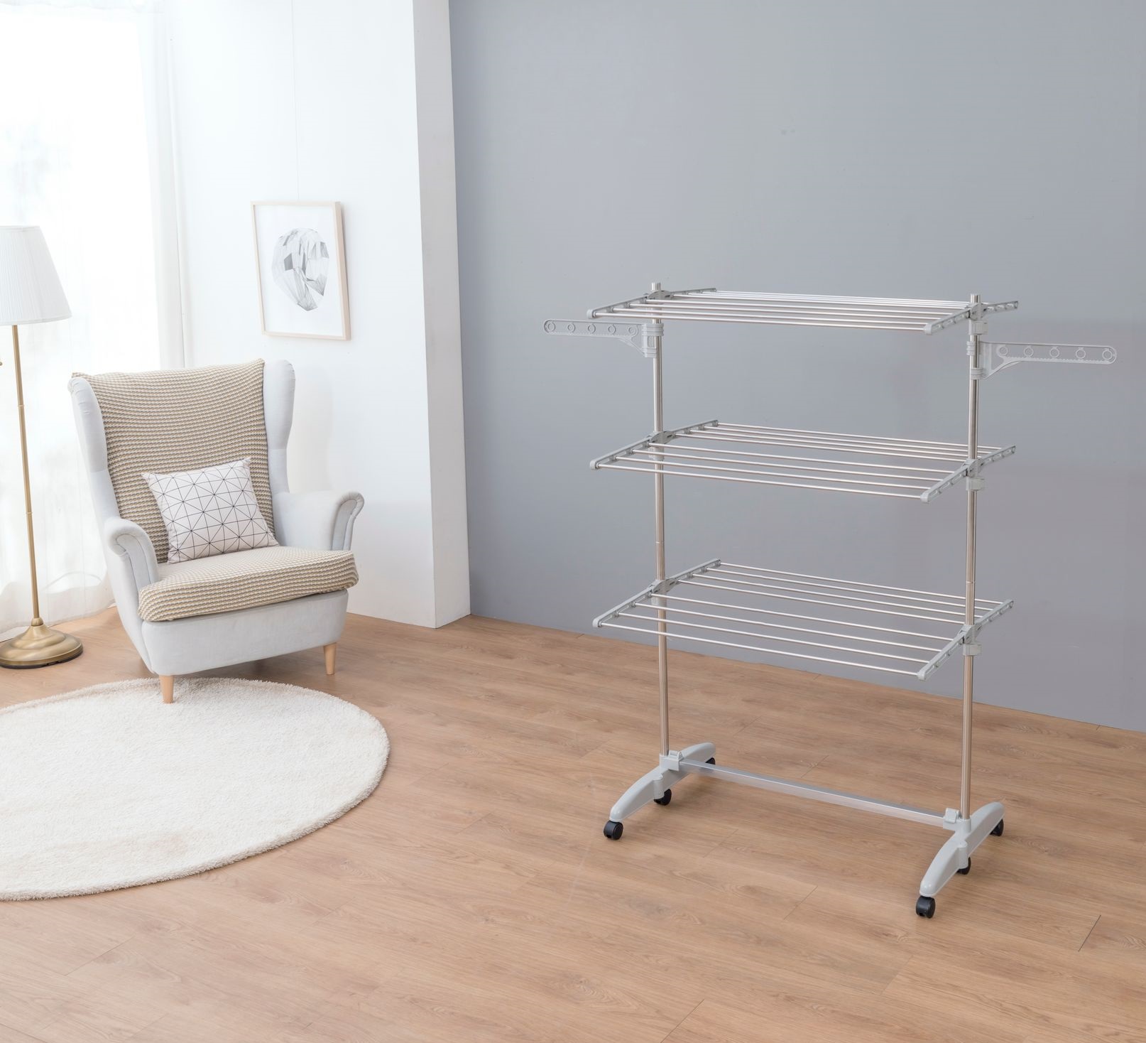 Напольная сушилка трансформер для белья Gochu (All Mom 4)