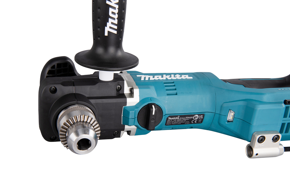 Угловая дрель аккумуляторная Makita DDA450ZK LXT 18В, 25 Нм, 1400 об/мин, без акб и ЗУ