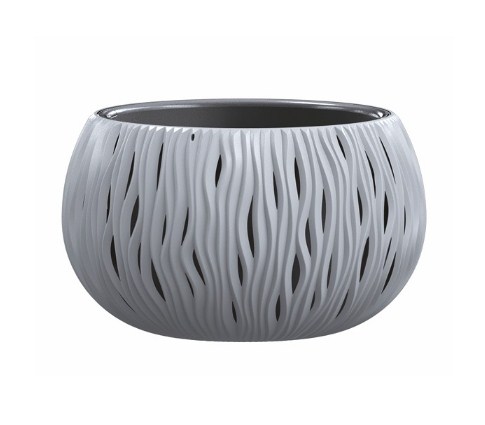 Кашпо для цветов Prosperplast Sandy Bowl 9л, серый