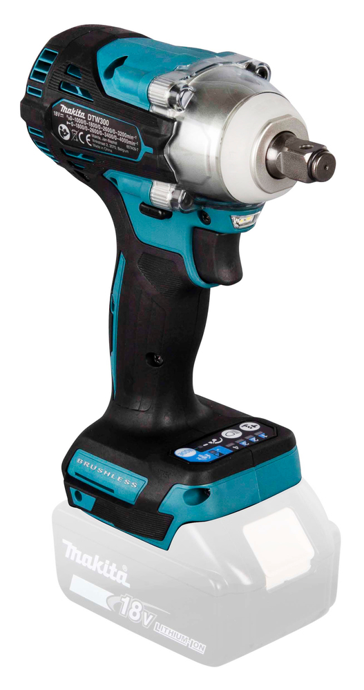 Гайковерт ударный аккумуляторный Makita DTW300Z LXT 18В, 1/2\", 330 Нм, 0 – 3200 об/мин, без акб и ЗУ