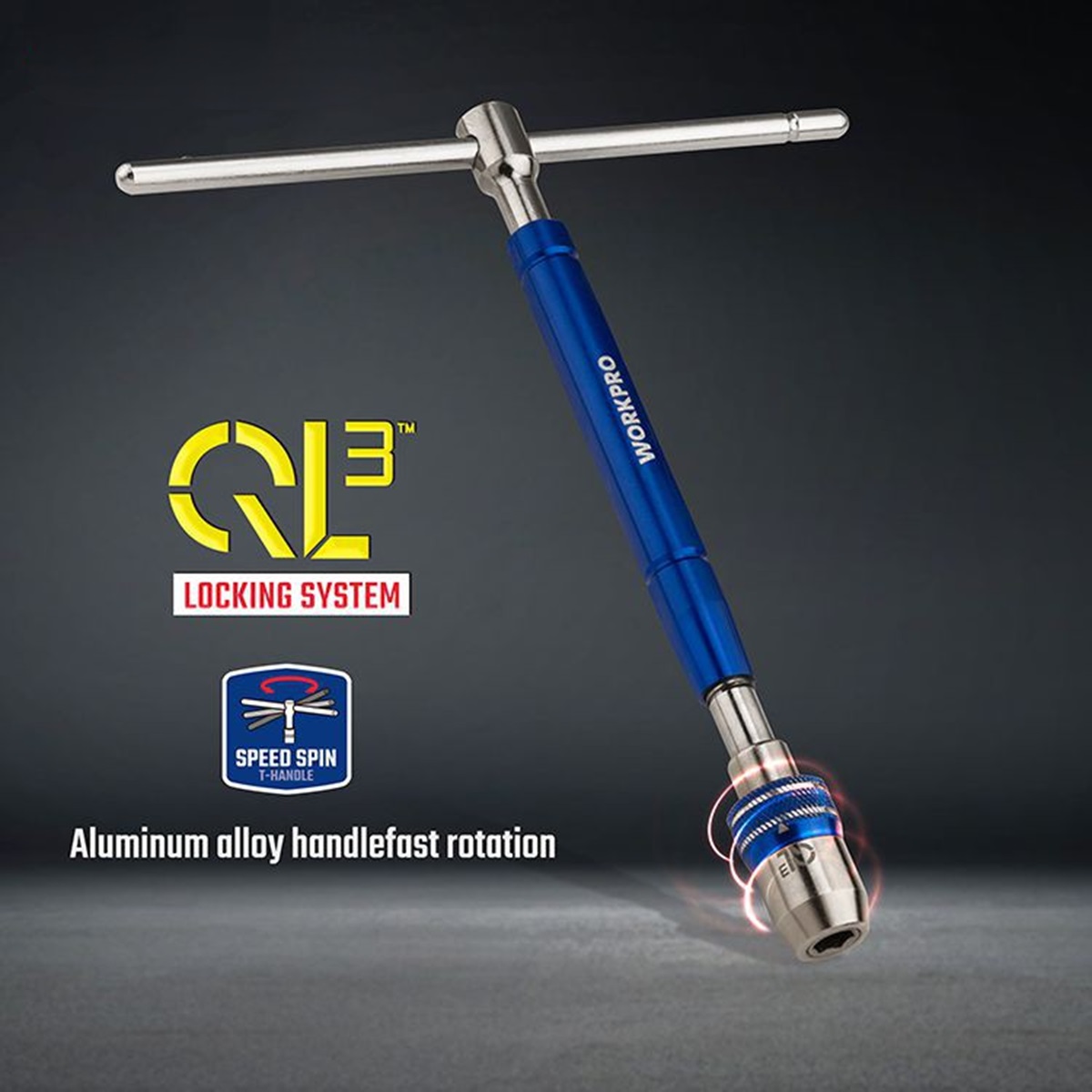Вороток  1/4" c Т-образной рукояткой, удлиненный  WORKPRO