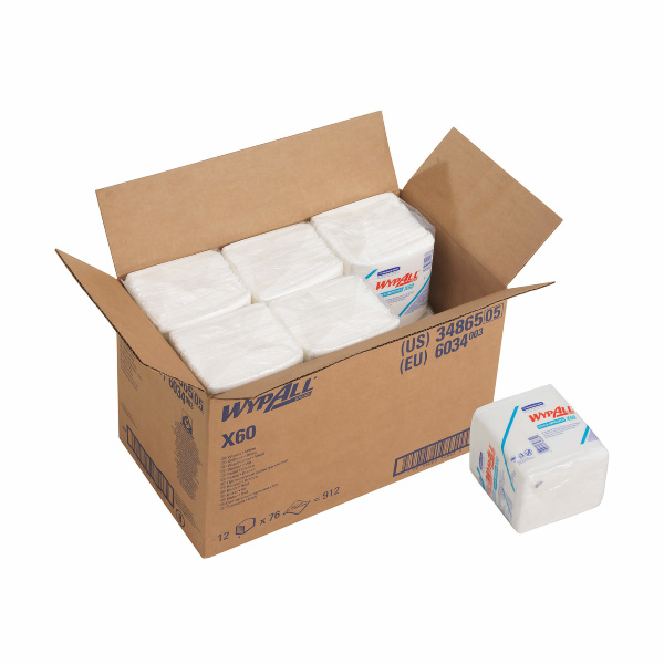 Протирочный материал в пачках WypAll X60 6034 белый
