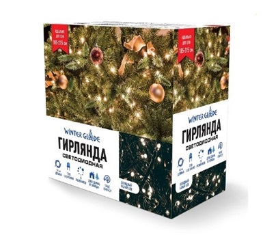 Электрическая гирлянда Winter Glade 1000 ламп теплый LED