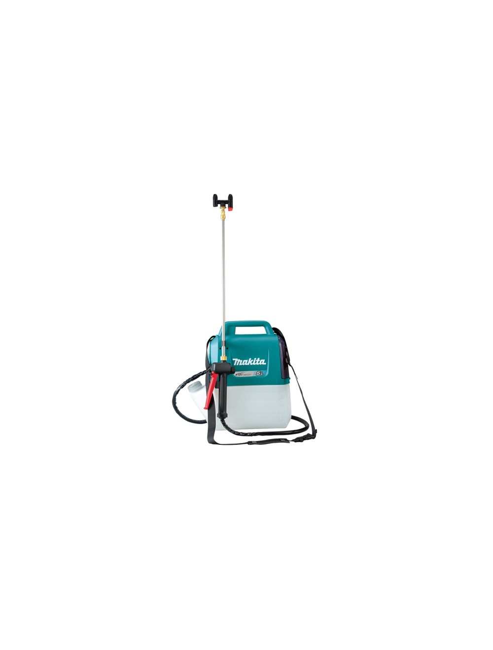 Опрыскиватель аккумуляторный Makita DUS054Z LXT 18В, объем бака 5 литров, 3 бар, форсунка двойная, без акб и З/У