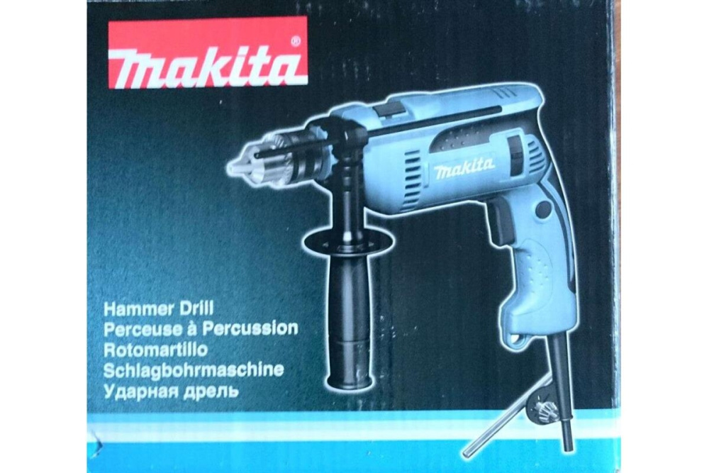 Дрель ударная Makita HP1640 680 Вт, ЗВП-13 мм, 0-2800об\м, 1.8кг, кор