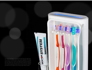 Стерилизатор зубных щеток УФ+подогрев О2 BS-7000 (бирюзовый)