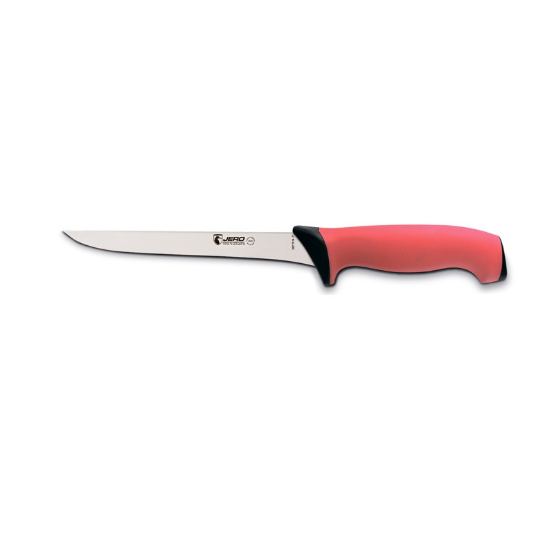 Нож слайсер для тонкой нарезки Jero TR 18 см красная рукоять