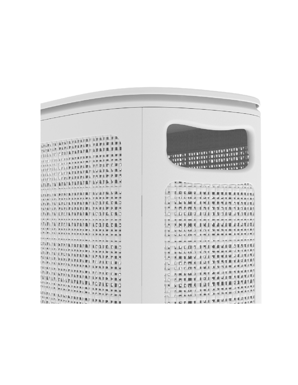 Плетёная корзина для белья сборная «Лён» 45 л (43х20х60 см) белый