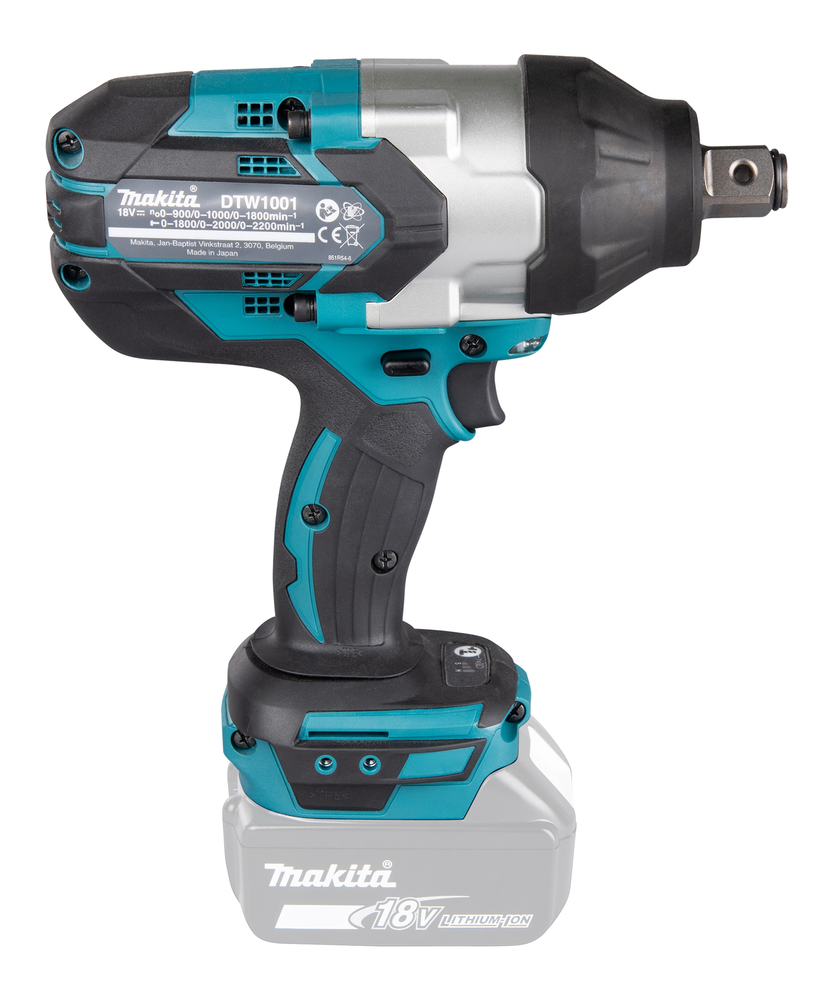Аккумуляторный ударный гайковерт Makita DTW1001Z LXT 18В, 3/4\", 1 050 Нм, 0 – 1 800 об/мин, без акб и З/У