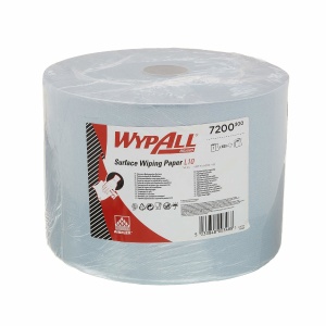 Протирочный материал в рулонах WypAll L10 7200 однослойный голубой