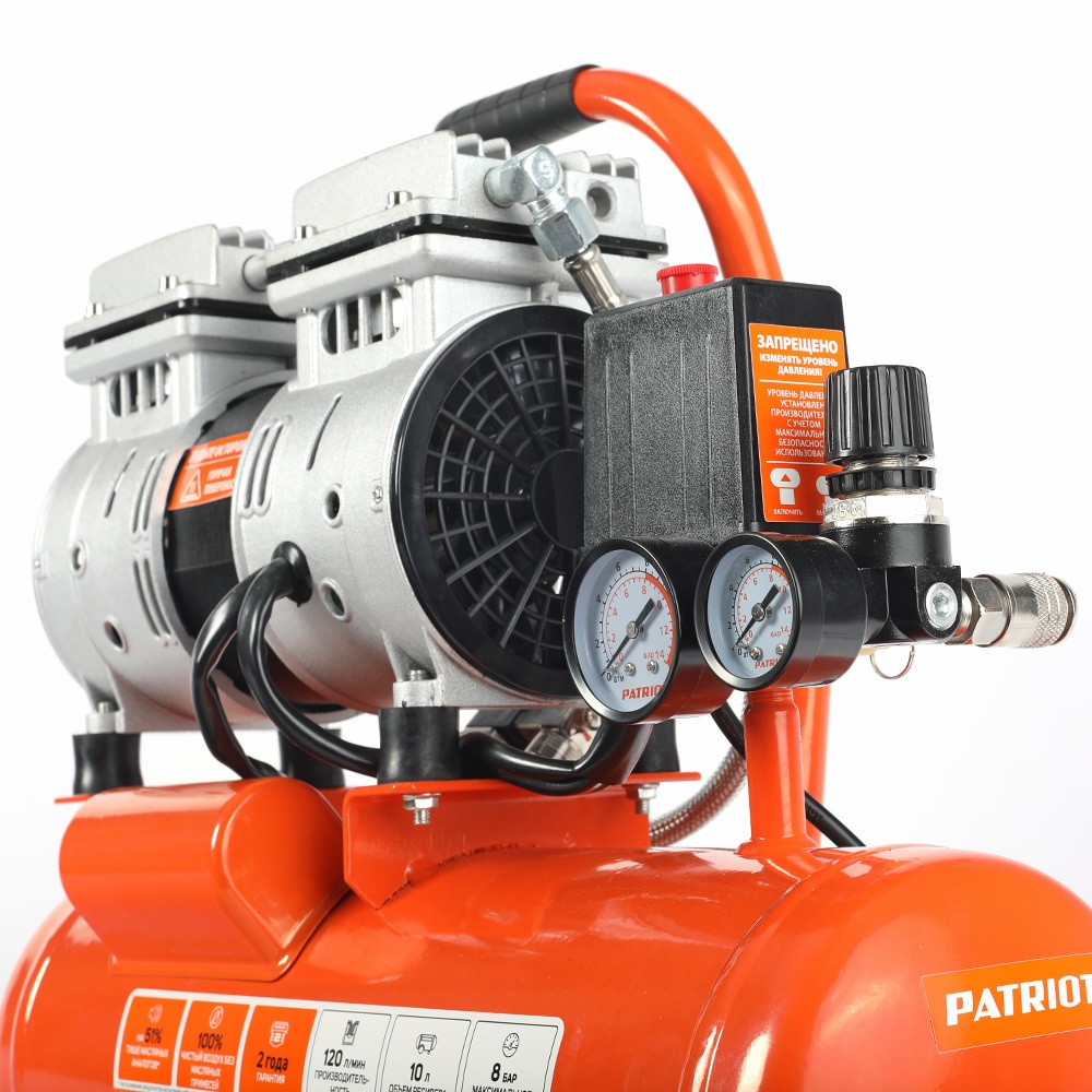 Компрессор Patriot поршневой безмасляный  WO 10-120