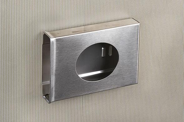 Диспенсер гигиенических пакетов из нержавеющей стали матовый 04050.S